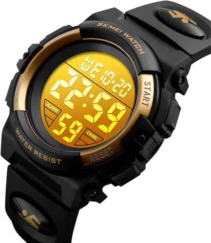 Miniatura 2 de Reloj digital deportivo impermeable para niños, reloj despertador de 1224 H, cronómetro, calendario de 3 a 15 años, reloj de pulsera para niños