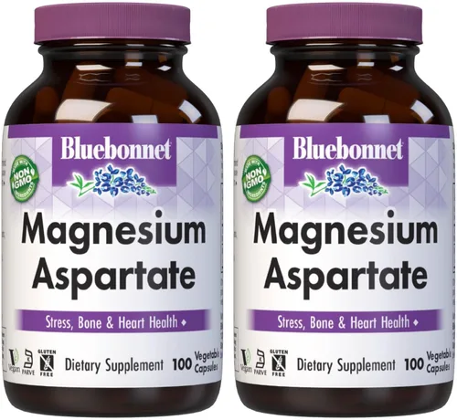 Miniatura 7 de Bluebonnet Nutrition Magnesio 400 mg de aspartato de magnesio quelatado diario mineral, corazón y hueso* Suplemento para hombres y mujeres vegano