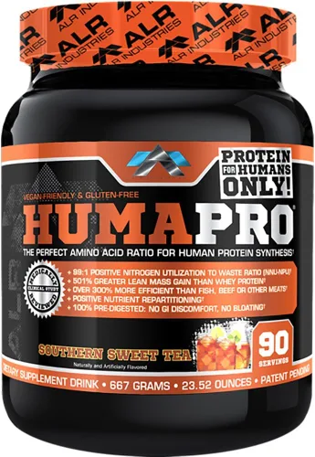 Miniatura 12 de ALR Industries Humapro Matriz de aminoácidos y proteínas para seres humanos 99% de utilización para músculo magro Vegano, sin gluten 334g