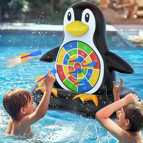 MOONTOY Fun Pool Toys, Inflatable Dart Board Floating Water Game for Kids Ages 4-8 8-12, Outdoor Backyard & Beach Games for Boys Girls Teens and