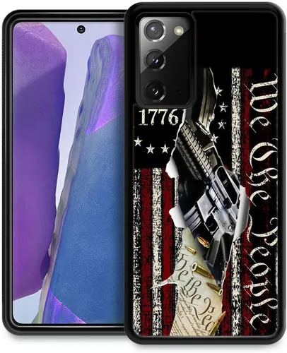 Miniatura 19 de DJSOK Funda compatible con Samsung Galaxy S22 Ultra, diseño con patrón de parachoques trasero, esquinas reforzadas contra arañazos, esquinas Bandera