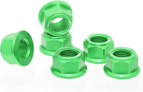 Miniatura 10 de MC MOTOPARTS Tuercas de piñón trasero negras compatibles con YZF 600R YZF R1 R3 R6 FZ1 FZ6 FZ8