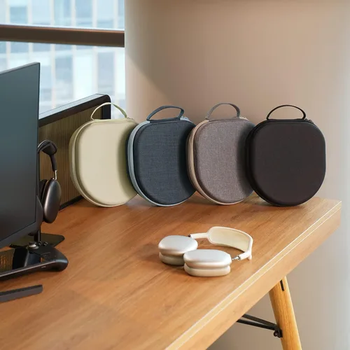 Miniatura 5 de Yinke Funda inteligente para Apple AirPods Max compatible con el modo de suspensión, organizador duro, portátil, funda de viaje, bolsa de Negro