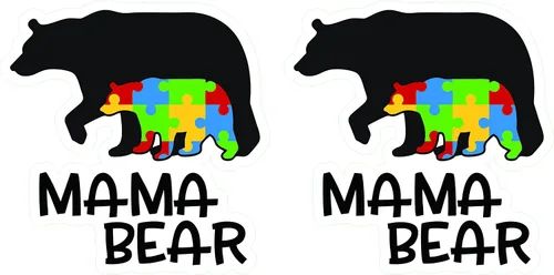 Miniatura 2 de 2 calcomanías para mamá autista, calcomanías de vinilo impermeable para concientización sobre el autismo para laptop, parachoques, camiones