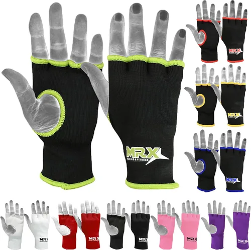 Miniatura 9 de Muay Thai - Guantes interiores de boxeo protectores para mano, puño de MMA (rosa, L)