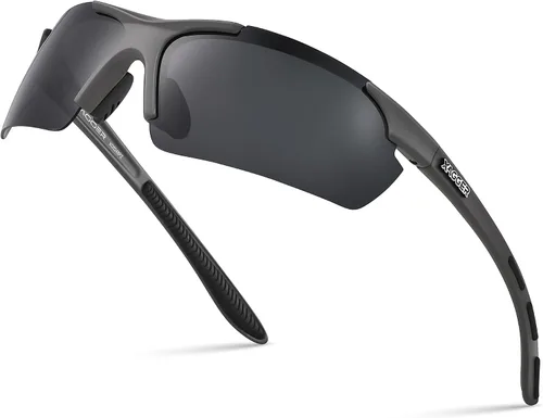 Miniatura 8 de Lentes de sol polarizados deportivos para hombres y mujeres, con diseño envolvente, UV400, para correr, béisbol, sóftbol, ciclismo, conducción
