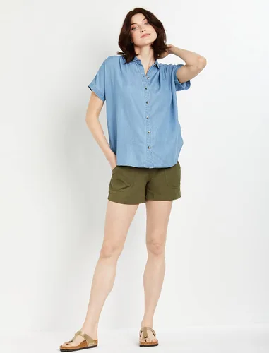 Miniatura 2 de Motherhood Maternity Pantalón corto de popelina Secret Fit para mujer