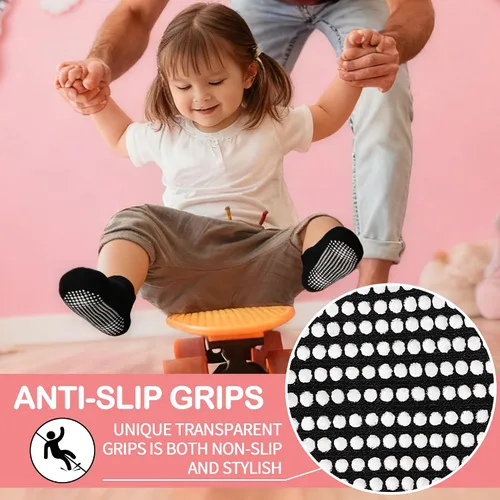 Miniatura 4 de ELUTONG Calcetines de agarre antideslizantes para niños y niñas de 1 a 7 años