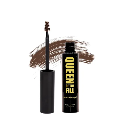 Miniatura 10 de Elizabeth Mott Queen of the Fill Gel tintado para cejas – Relleno de cejas, voluminizador y fijador – Define, da forma y cubre las canas – Marrón