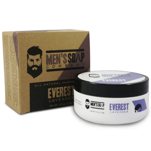 Miniatura 8 de Men's Soap Company Jabón de afeitar para hombres y mujeres, disco de repuesto de 4.0 onzas, hecho con ingredientes vegetales veganos naturales