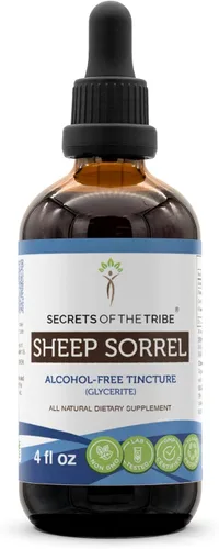 Miniatura 6 de Extracto sin alcohol de tintura de acedera de oveja, hecho con acedera de oveja (Rumex Acetosella) Hierba seca 2 onzas