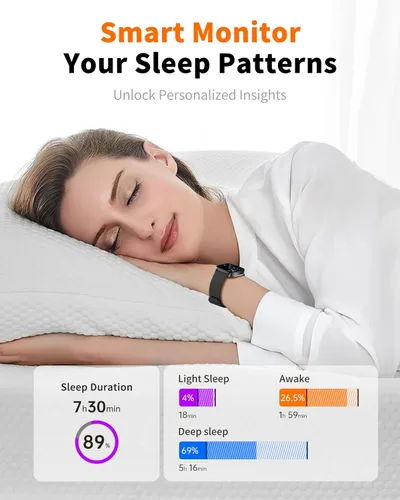 Miniatura 5 de Reloj inteligente para hombres y mujeres, llamada Bluetooth, pantalla táctil HD de 1.85 pulgadas, reloj inteligente de voz AI, rastreador