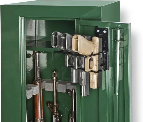 Miniatura 3 de Rack'em Bastidores para armas de montaje en pared, estante seguro para pistolas, ganchos de almacenamiento para armas de fuego para interiores