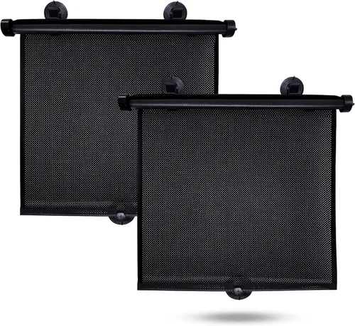 Miniatura 14 de EcoNour Persianas de ventana de automóvil (paquete de 4) Parasol enrollable retráctil para niños Persianas de ventana de bebé para ofrecer una