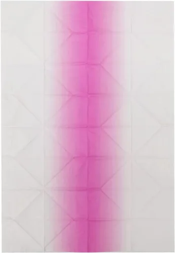 Miniatura 5 de Servilletas de cena de origami en forma de estrella en rosa y blanco degradado (desechables), paquete de 12, 23 x 15 pulgadas, papel de 3 capas