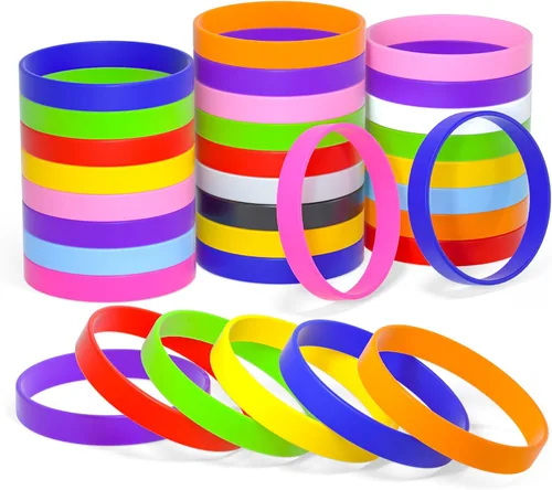 Miniatura 9 de 120 pulseras de goma de silicona verde unisex para equipos deportivos, juegos de fiesta, moda para el día de San Patricio, decoración de pulseras