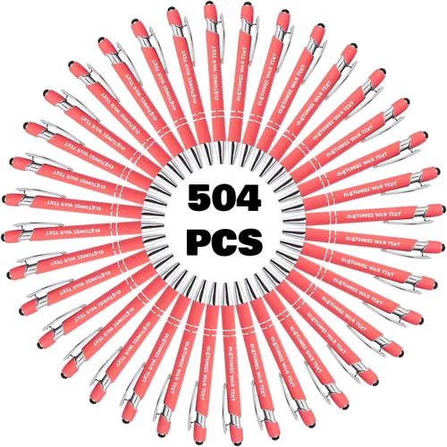 Miniatura 58 de AIFLM Bolígrafos personalizados con nombre a granel hasta 500 unidades de bolígrafos grabados gratis con tu nombre y texto para negocios
