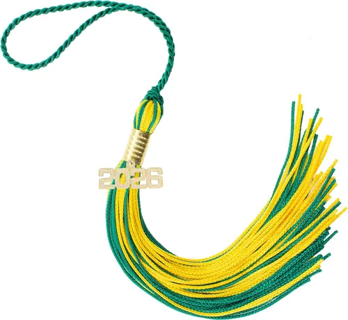 Miniatura 756 de Borla de graduación Aqua 2022, todos los colores escolares disponibles, fabricada en Estados Unidos