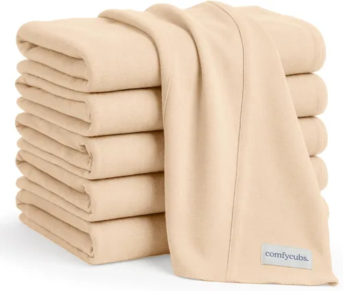 Miniatura 24 de Comfy Cubs - Juego de 10 paños para eructos de bebé - Grandes, 6 capas, 100% algodón ultraabsorbente para baba, saliva y desordenes de bebés recién