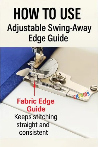 Miniatura 3 de CKPSMS Marca – 1 juego Swing Away ajustable Hemmer Edge Guide # KP-19231 Compatible con/Reemplazo para JUKI Marca DDL-8500 DDL-8700 DNU-1541, etc