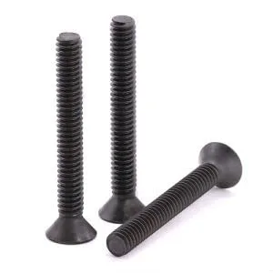 Miniatura 8 de 5/16-18 x 1-1/2" (12 PCS) Tornillos de cabeza plana, acabado de óxido negro, tornillos de cabeza avellanada, acero de aleación de grado 10.9, rosca