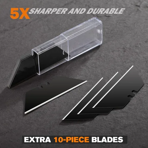 Miniatura 7 de REXBETI SK5 - Paquete de 2 cuchillos utilitarios, cortador de caja retráctil resistente para cajas de cartón, cartón y cajas, diseño