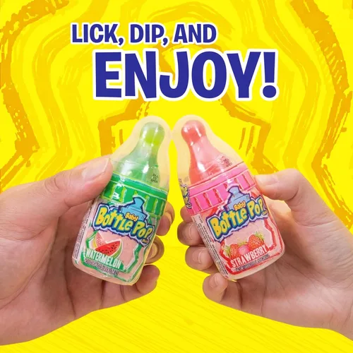 Miniatura 5 de Baby Bottle Pop - Piruletas con polvo de inmersión en sabores surtidos, 18 piezas, 1.1 onzas