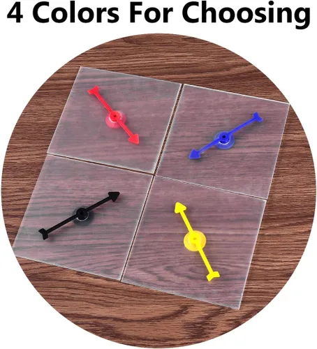 Miniatura 6 de 20pcs Spinners transparentes juego de matemáticas Spinner con flecha giratoria para juegos de fiesta y enseñanza usando