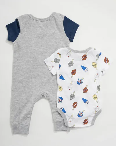 Miniatura 6 de STAR WARS Newborn Baby Boys Infants Snap Suit Rompers 2 Pack