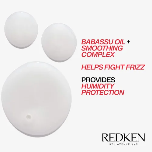 Miniatura 6 de Redken Frizz Dismiss Champú, acondicionador y tratamiento Rebel Tame Set para cabello encrespado - Suaviza el cabello y maneja el encrespamiento