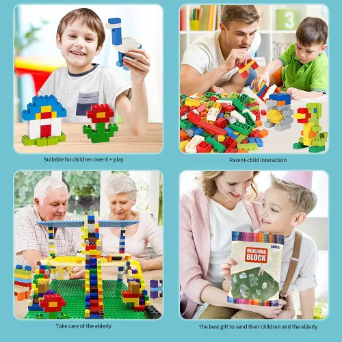 Miniatura 6 de Ladrillos clásicos a granel compatibles con placa base Lego, bloques de construcción en color aleatorio, juego creativo para niños, forma mixta