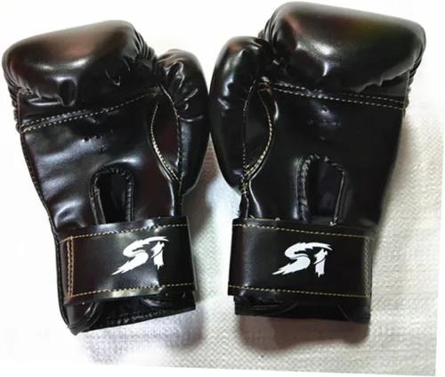 Miniatura 6 de Guantes de boxeo para niños 6oz, guantes de entrenamiento y sparring para niños de color negro, guantes de puño para niños, guantes de boxeo Pu