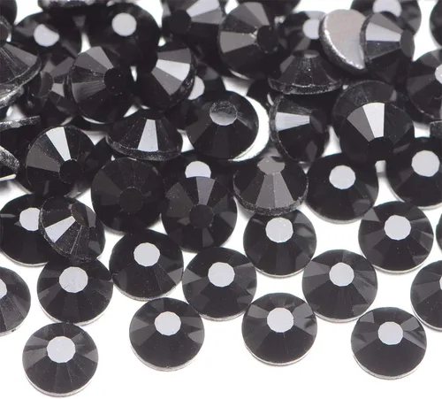 Miniatura 56 de NCB 288 diamantes de imitación de cristal redondos para arte de uñas, con parte trasera plana, para hacer accesorios de bricolaje, zapatos, ropa