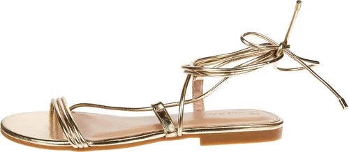 Miniatura 4 de The Drop Women's Samantha Flat Strappy Lace-up Sandal