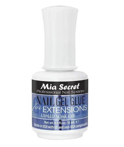 MIA SECRET PEGAMENTO DE GEL DE UÑAS DE 0.5 Floz PARA EXTENSIONES UV-LED SOAK OFF