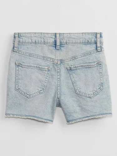 Miniatura 3 de GAP Pantalón corto de mezclilla de talle alto para niña