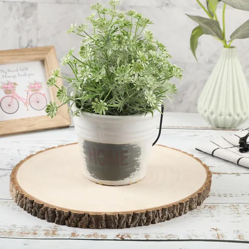 Miniatura 3 de 2 piezas de rodajas de madera grandes para centros de mesa de 11-12 pulgadas, rodajas redondas de madera para decoración de mesas, círculos