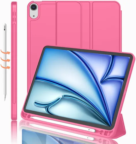 Miniatura 26 de iMieet Funda para iPad Air de 11 pulgadas M3 (2025) / M2 (2024), iPad Air de 5ª/4ª generación 2022/2020 de 10.9 pulgadas con soporte para lápices