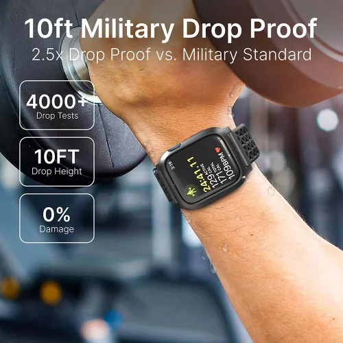 Miniatura 3 de Catalyst Active Defense - Funda para Apple Watch Series 9/8/7 de 1.614 pulgadas, a prueba de caídas de 10 pies, resistente a golpes y arañazos