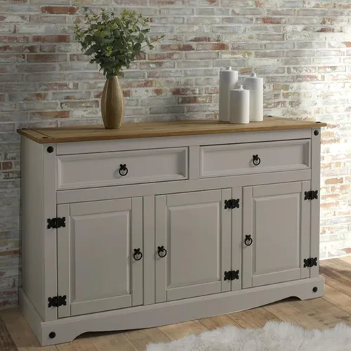 Miniatura 8 de Furniture Dash Armario de almacenamiento de madera maciza de 51.9 pulgadas de ancho, 16.9 pulgadas de profundidad, 31.7 pulgadas de alto, aparador