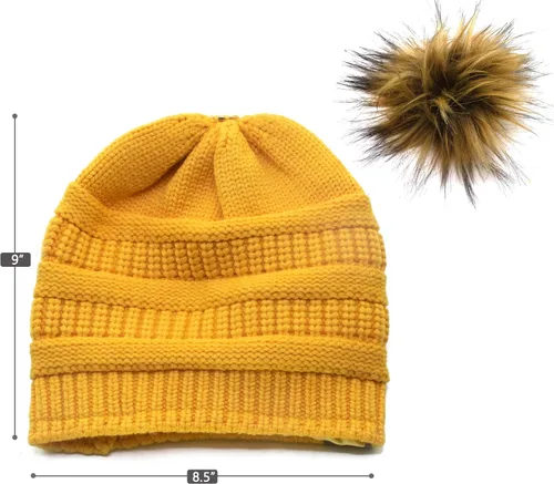 Miniatura 4 de Beautifully Warm Womens Winter Hat Slouchy Beanie Satin Lined Hat for Women
