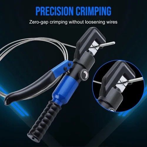 Miniatura 4 de Lichamp - Herramienta hexagonal para cable de acero inoxidable para cuerda de 1/8" y 3/16" Hydraulic swaging crimping tool, hand operated steel