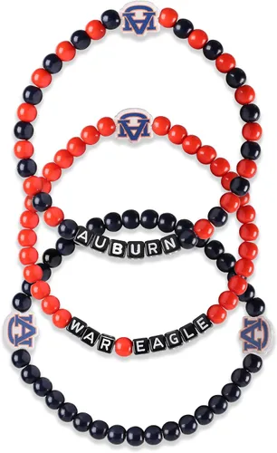 Miniatura 93 de FOCO NCAA unisex-adulto Paquete de 3 Pulseras de la Amistad con Cuentas con Logotipo de Equipo Universitario de la NCAA Oficialmente Licenciadas