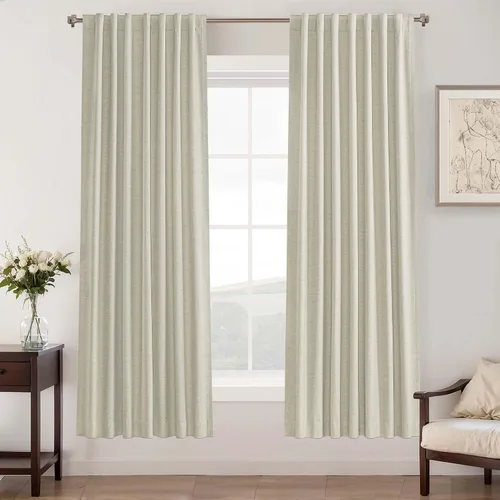 Miniatura 64 de UHITECH Cortinas opacas de 35 pulgadas de largo para sala de estar, 2 paneles, cortina opaca corta para cocina para ventanas pequeñas, cortinas