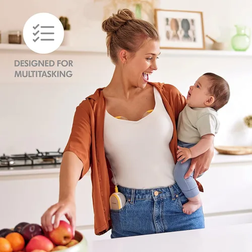 Miniatura 3 de Medela Freestyle - Extractor de leche manos libres Almohadillas de gel portátiles y relajantes para lactancia, paquete de 4 unidades, almohadillas