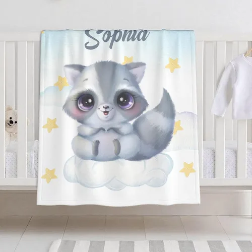 Miniatura 14 de Manta de bebé personalizada para niñas y niños, manta de bebé personalizada con nombre para niños pequeños, niños, ducha, recién nacidos, guardería