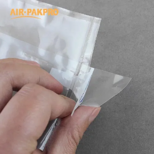 Miniatura 3 de Paquete de 100 unidades con bomba de mano AIR PAKPRO de 13.8 x 13.8 pulgadas, bolsas inflables de plástico transparente para embalaje de aire