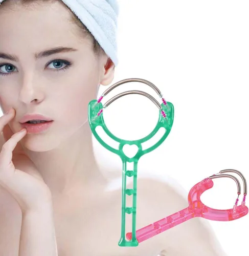 Miniatura 3 de MERRYHAPY 2 unids removedor de vello facial primavera herramienta depiladora para mujeres diseño de resortes duales dispositivo de eliminación
