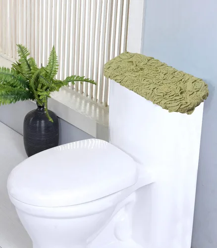 Miniatura 74 de Home Weavers Bell Flower Collection - Tapetes de baño copetudos 100 % algodón, extrasuaves y absorbentes, antideslizantes, lavables a máquina, lino