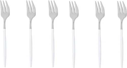 Miniatura 16 de Cubiertos de plata blanca pulida mate, diseño ligero, 36 piezas de acero inoxidable, juego de cubiertos de servicio para 6, incluyendo tenedores